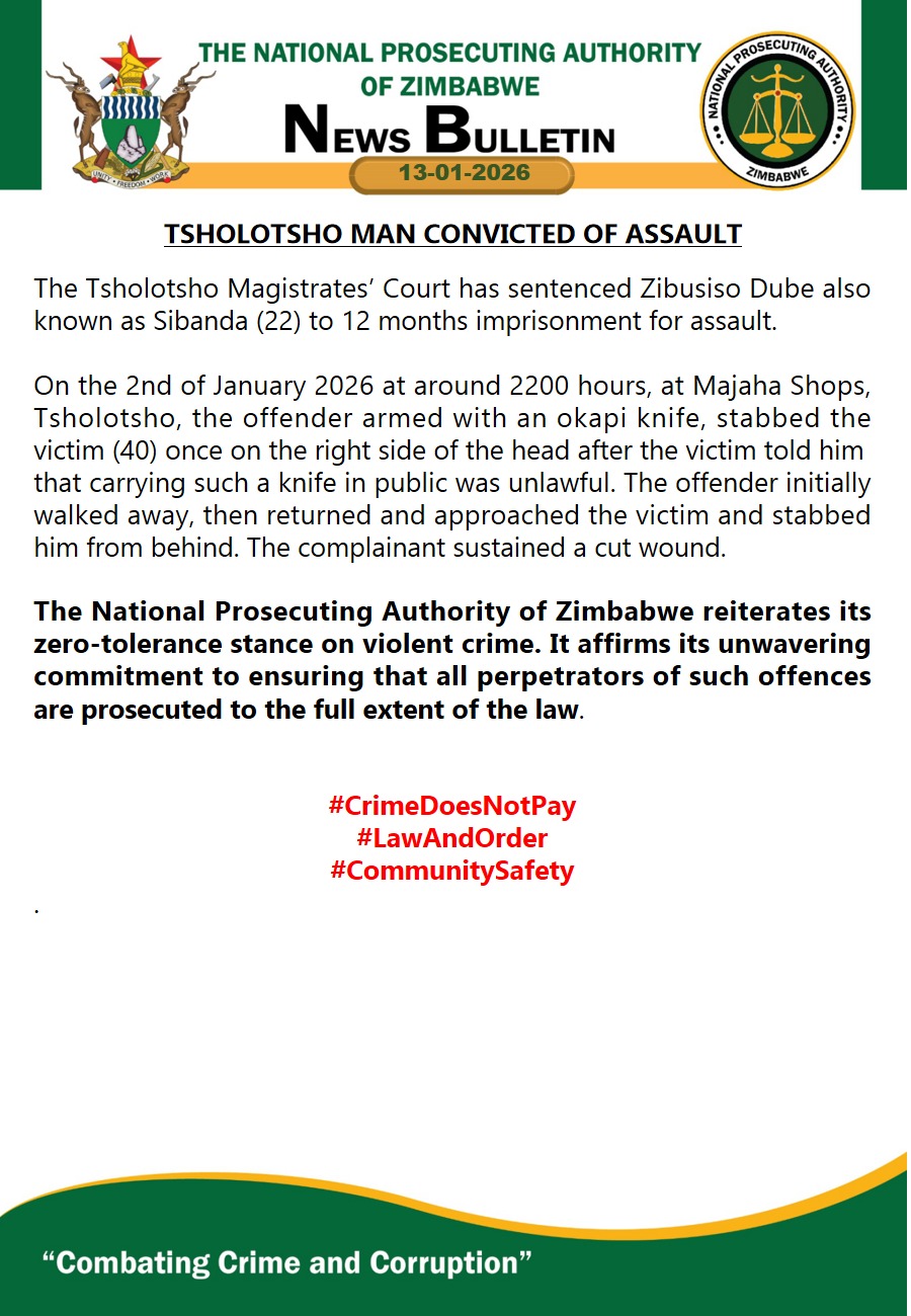 Tsholotsho man convicted of assault